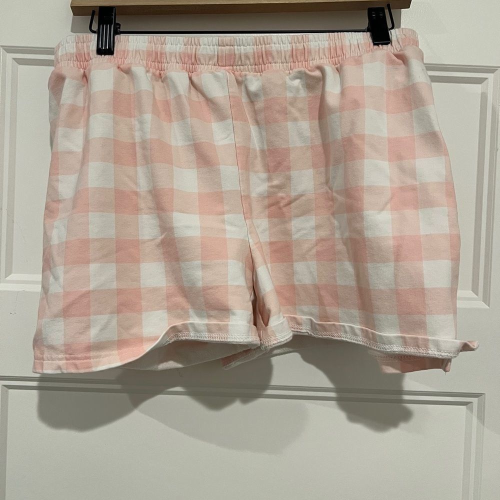 Marley Lilly Pink and White Checkered Shorts